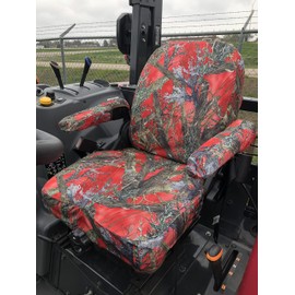Durafit Seat Covers, Compatible with Yanmar Tractors YT235, YT347, YT359 2 Piece SEAT with ARMRESTS Exact fit seat Covers with Full Backs with Pockets and armrest Covers...