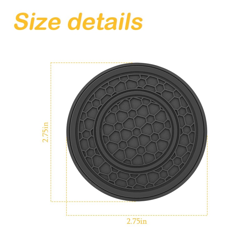 TSUGAMI 2 Pack Car Coasters for Cup Holder, 2.75 Inch
