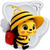 TAOXIBEI Cartoon Bee Polymer Clay Mold Bee Silicone Resin Molds