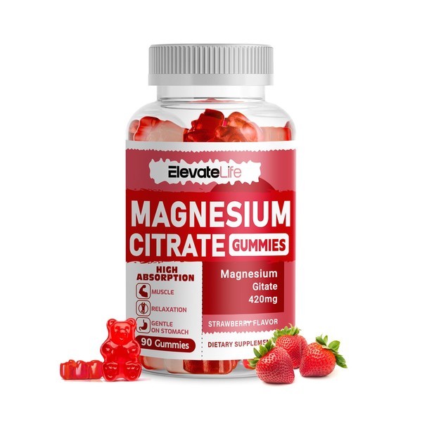 Magnesium Citrate Gummies 420mg per Serving - 90 Vegan Gummies