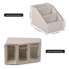 Rose Gold Edge Inlaid Leather Desktop Organizer, Remote Control Holder,Nightstand