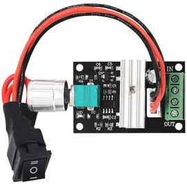Greluma 1 x 6V 12V 24V 3A 80W DC Motor Speed Controller (PWM) Adjustable Reversible Motor Driver Switch