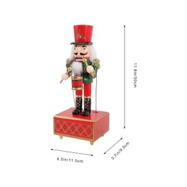 Cabilock 12 Inch Christmas Wooden Nutcracker Soldier for the Table Nutcracker Ornament Christmas Doll Decoration for the Party Shop at Home