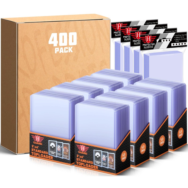 800 PCS Fundas TopLoaders para Tarjetas para Tarjetas Coleccionables, Protectores