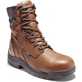 Timberland PRO Men's Titan 8 Inch Alloy Safety Toe Waterproof Industrial Work Boot, Brown, 9