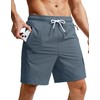 Viodia Men's Swim Trunks with Compression Liner Quick Dry Board