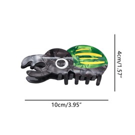 Novelty Lucanidae Beetle Claw Clip,Funny Acetate Claw Clip for Women,Fashion Hair Clip