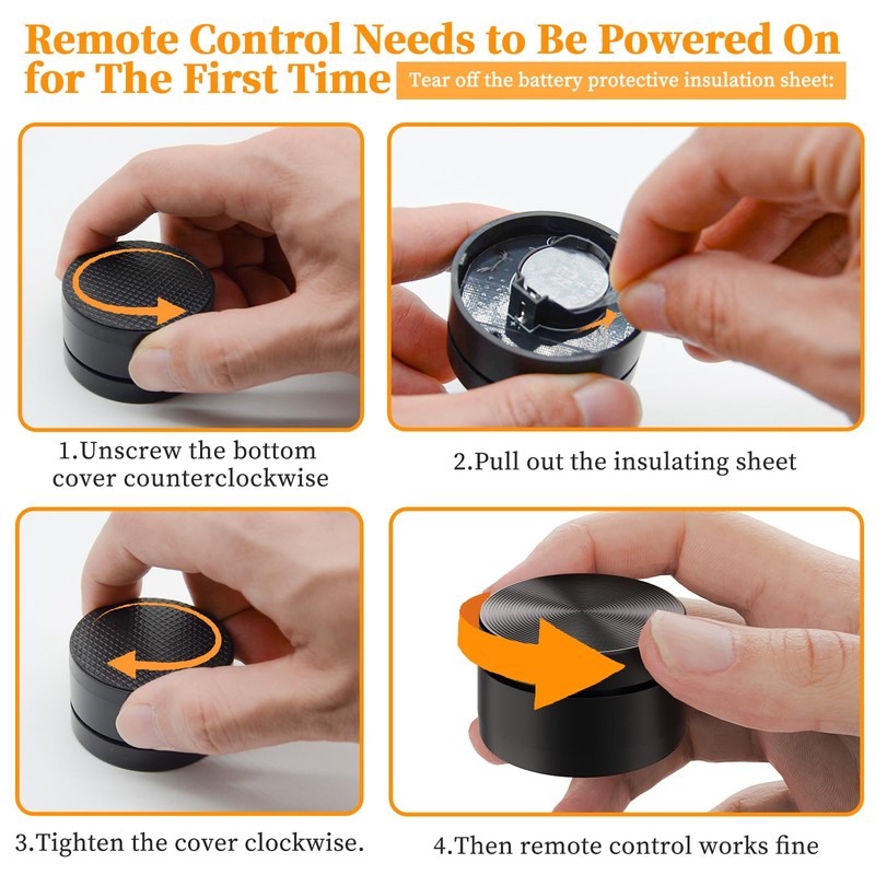 Remote Control Bedside Lamp with USB-C & USB-A Charging Ports,