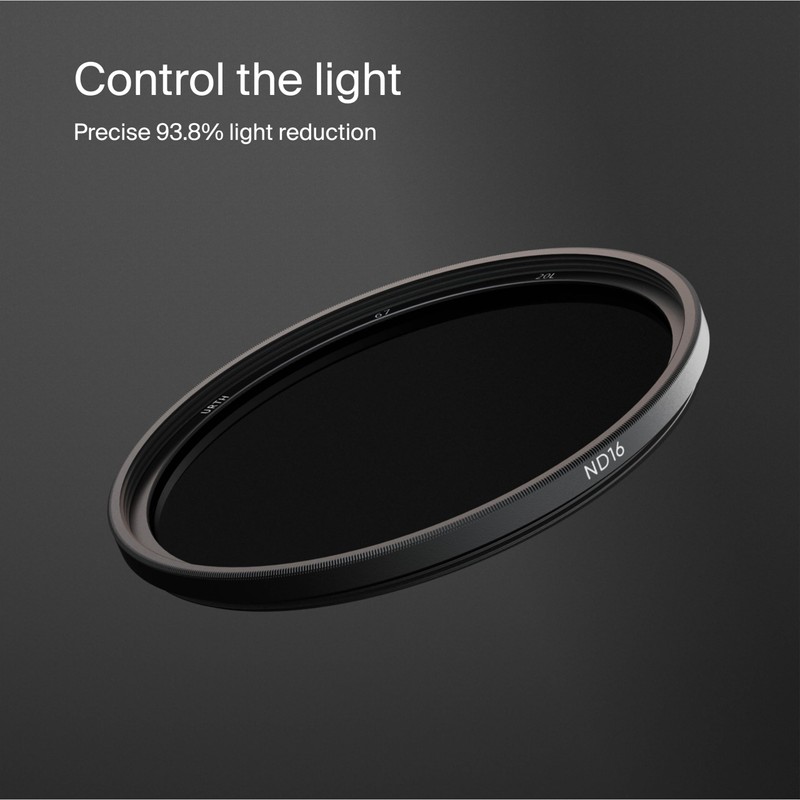 Urth 62mm ND16 (4 Stop) Lens Filter (Plus+) — 20-Layer