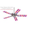 Triangles Berries - Ceiling Fan Skin Kit fits most 42