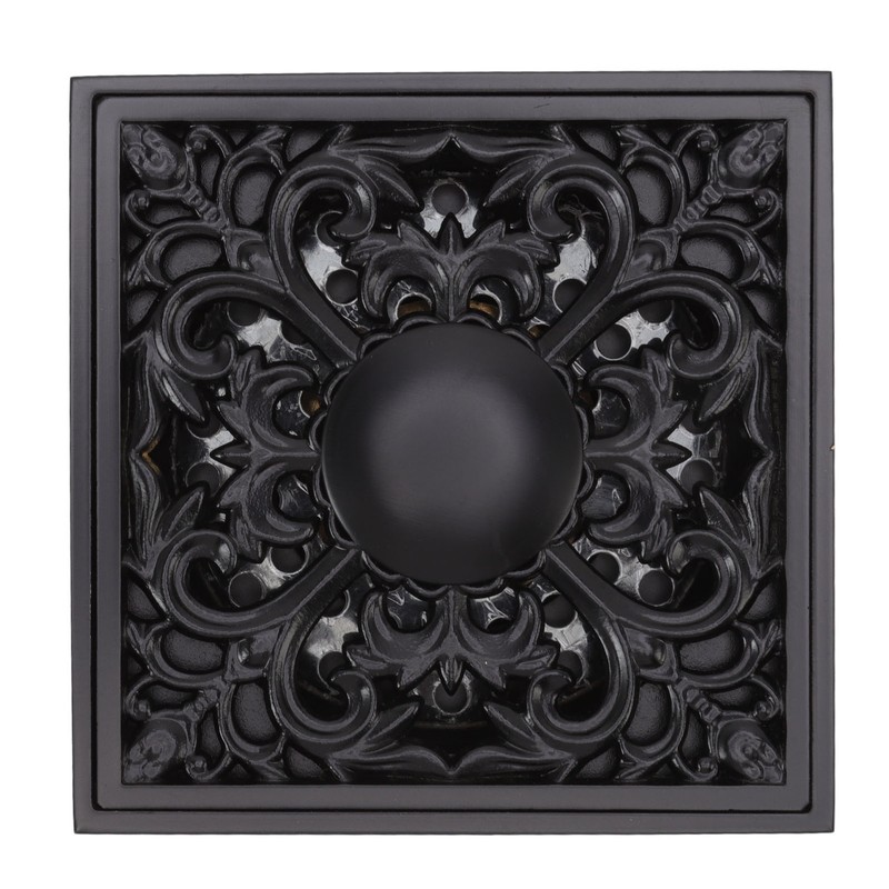 Floor Drain Quadrate Antique European Style Copper Stainless Steel Odor