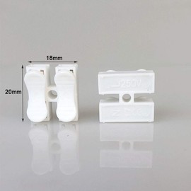 Aiqeer 100 Pcs CH2 Spring Wire Connectors, Electrical Cable Clamp Terminal Block Connector, Quick Connector Terminal Block