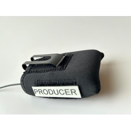 Nylon Industries Neoprene Protective Sleeves for IFB's and Transmitters, Metal Clip Mount