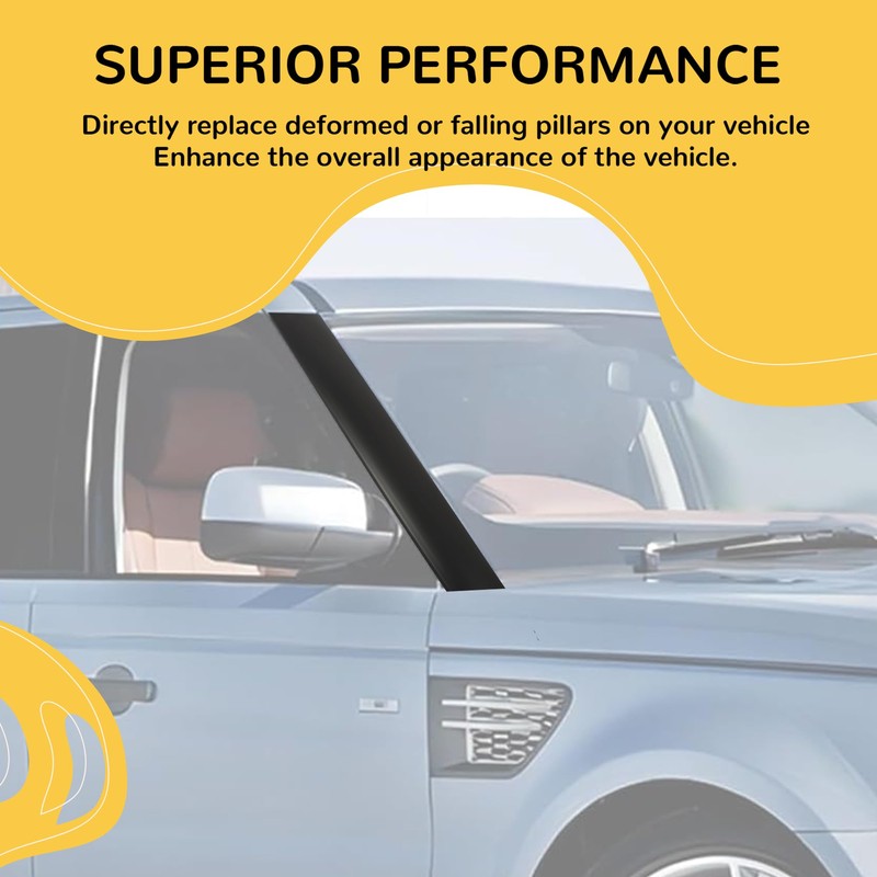 KUAFU Windshield A-Pillar Trim Compatible with 2003-2012 Land Rover Range
