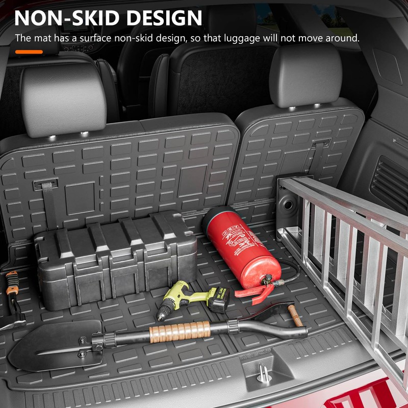 powoq 7&8 Seats Cargo Mat Compatible with 2024 2025 Chevy