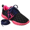 "Puzeam 2 Pairs Oval Athletic Shoelaces 15 Colors 1/4"" Half