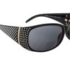 Global Vision Galaxy Womens Bifocal Fashion Motorcycle Sunglasses Chrome Rhinestone