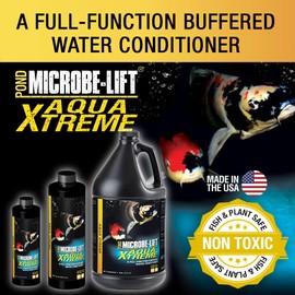 Microbe Lift XTPG1 Xtreme Water Conditioner Treatment for Ponds and Outdoor Water Gardens, Safe for Live Koi Fish, Plant Life, and Décor, 1 Gallon