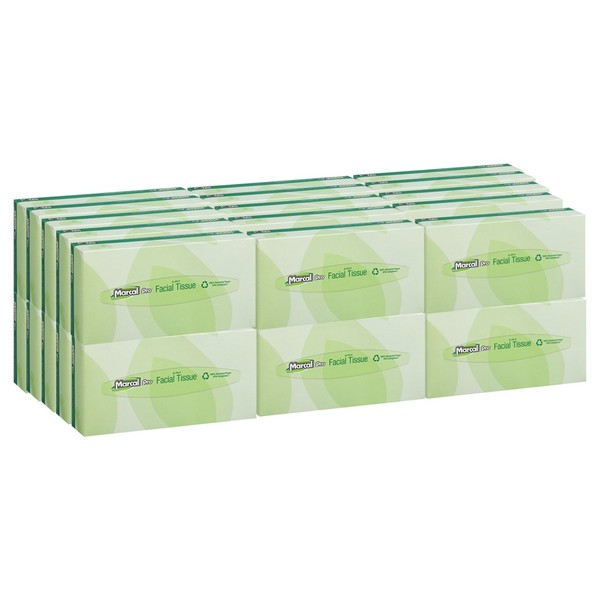 Marcal Pro 100% Recycled Facial Tissue 1.8" x 4.5" x 8.6"