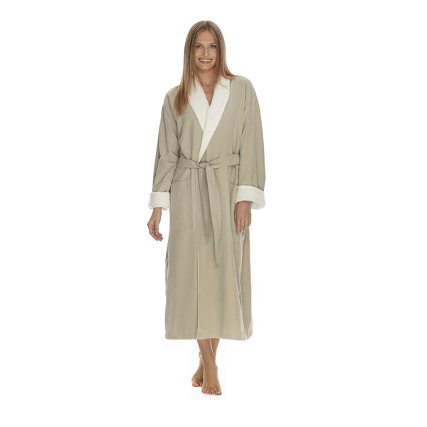 Women's Microfiber Robe by BOCA TERRY - Luxury Hotel Bathrobe,