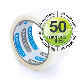 Rapesco 1790 Germ-Savvy Antibacterial 960 Tape Dispenser with 1 Clear Packing Tape