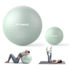 FITMIND Yoga Ball set-65cm&25cm(Green)