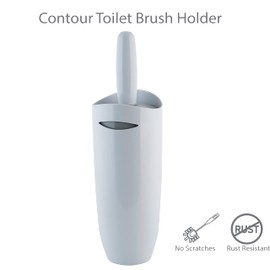Bath Bliss Coutour Toilet Brush and Holder