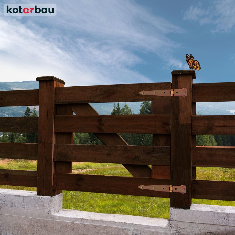 KOTARBAU® Door Hinge 200 mm Galvanised Door Hinge Cross Hinge