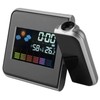 Projection Alarm Clock,Digital LED Weather Forecast Projector Calendar Humidity Display