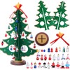 Antsparty Christmas Advent Calendar 2024, Tabletop Wooden Christmas Tree with