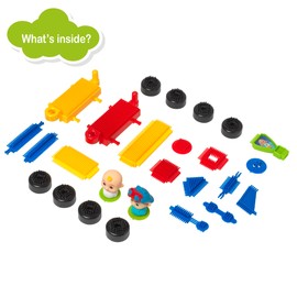 John Adams | Fun Bricks CoComelon Train Kit: Build and play! | Preschool Building Blocks | Ages 2+