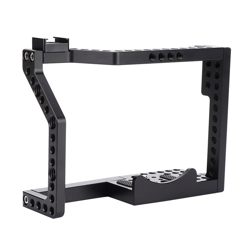 Aluminium Alloy 1/4'' Screw Multiple Holes Camera Cage Rig for