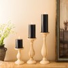 MOZEAL 3" x 4" Hand-Poured Unscented Candle,Dripless Pillar Candle Set