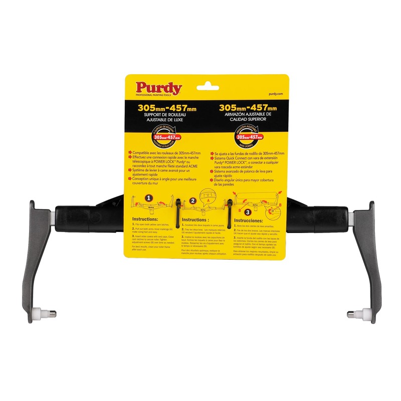 Adjustable Paint Roller Frame, 12-Inch to 18-Inch