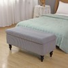 Lussenwert Ottoman Cover Rectangle, Stretch Jacquard Storage Ottoman Cover Rectangle
