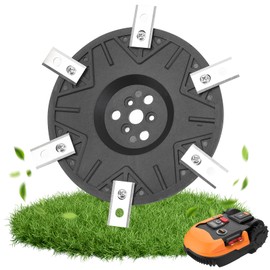 GoldOars 12 Lawn Mower Blade Turntable 146 mm Robotic Lawnmower Blade Plate with 12 Blades and Hexagonal Adapter Compatible with m500/m700/m800/m900/m1000