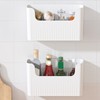 Kitchen Wall Mounted Cabinet Door Storage Box Cabinet Inside Perforation