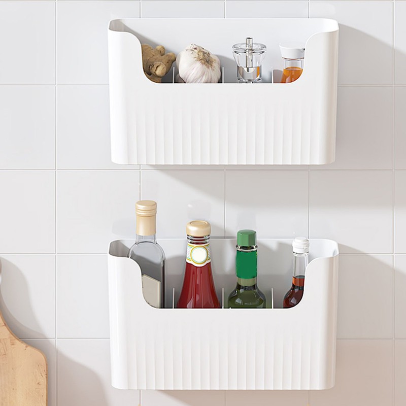 Kitchen Wall Mounted Cabinet Door Storage Box Cabinet Inside Perforation