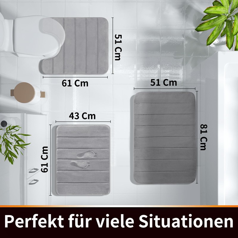 Yimobra Non Slip Bath Mat, 90 x 60 cm, Super