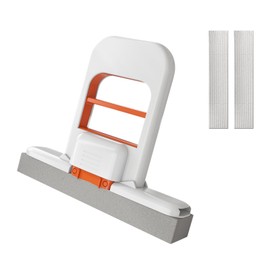 Mini Mop, Foldable Mini Mop for Small Spaces, Portable Cleaning Sponge for Kitchen Countertops, Bathroom Surfaces, Car Interiors, Glass, Desktop Dusting, Easy Storage and Use