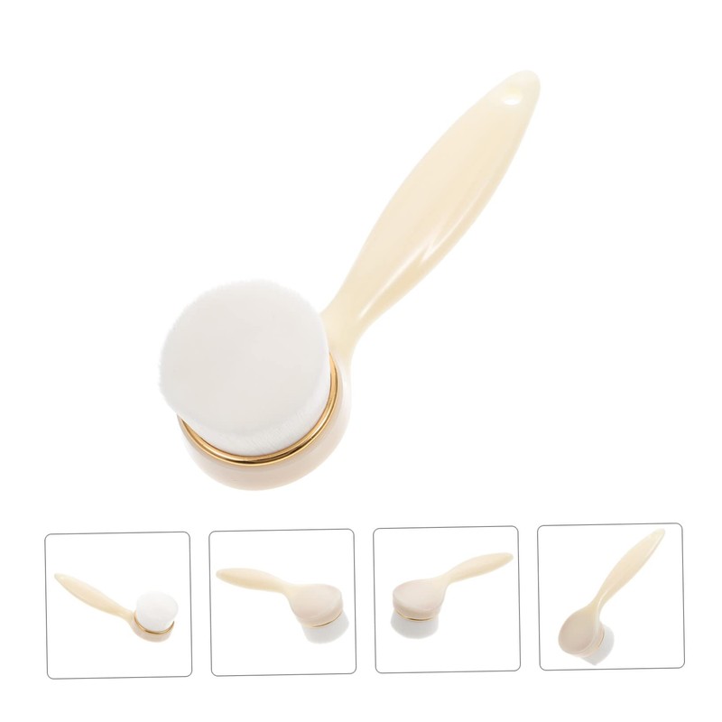 PACKOVE Facial Cleaning Brush with Soft Bristles Gentle Manual Face
