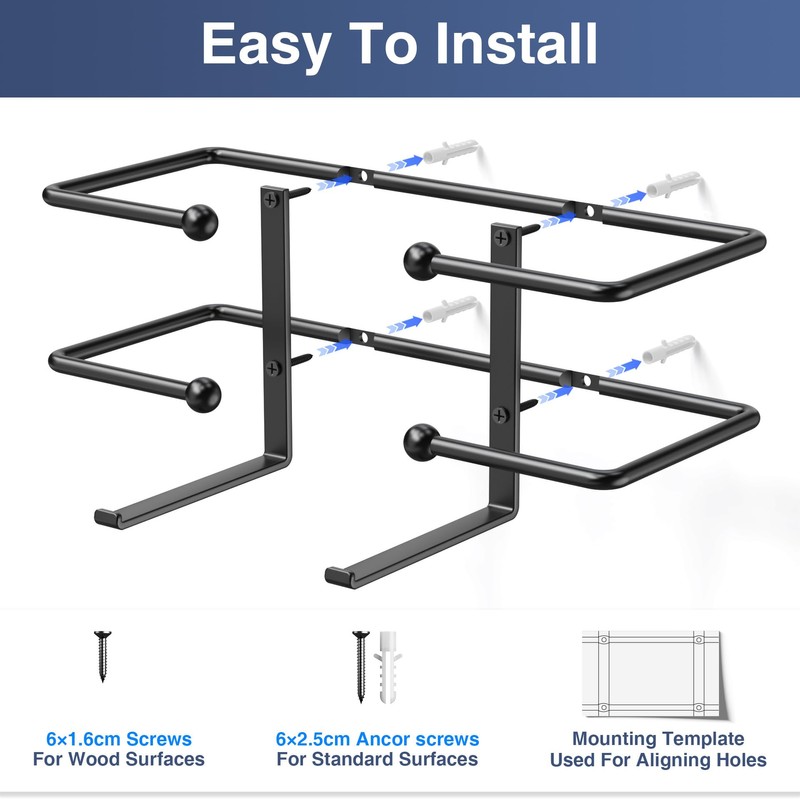 Glove Box Dispenser Wall Mount: Black Glove Holder Organizer for