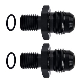 EVIL ENERGY 6AN Male Flare to M10 x 1.25mm Male Metric Fitting Adapter Aluminium Alloy 2PCS