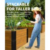 Alffun 8 Pcs Raised Garden Bed Corner Brackets for 12"-24"