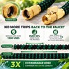 100FT Expandable Garden Hose with 10-Function Nozzle – Lightweight No-Kink