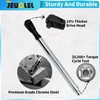 JEUCLEL Offset Extension Wrench for Electric Drill, with 4 Socket