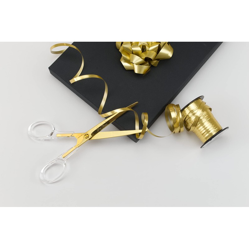Dany Marcus Scissors Small Acrylic Transparent with Gold - 17
