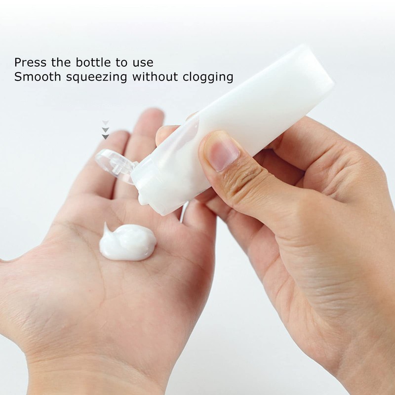 Pack of 20 Empty Squeeze Tubes, Refillable Plastic Squeeze Cosmetic