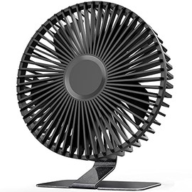 SLENPET - Ventilador de computadora USB de 6 pulgadas, 4 velocidades, ultra silencioso, ajuste de 90° para una mejor refrigeración, mini ventilador portátil de mesa de computadora, pequeño ventilador personal para oficina en casa, base de metal, negro