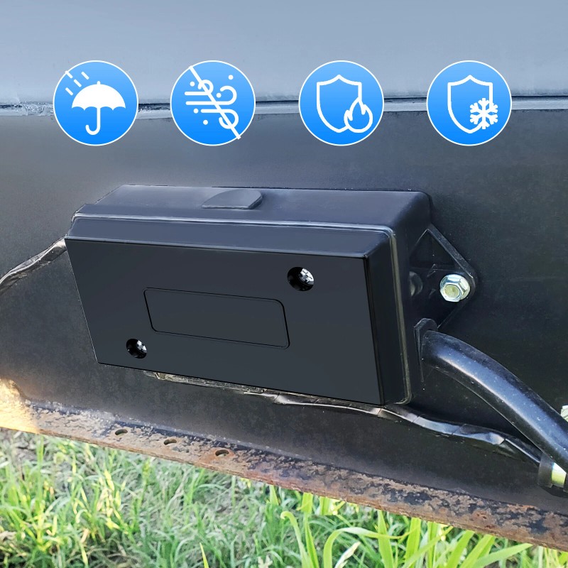 MICTUNING 8FT Trailer Cord with 7-Way Plug Inline Junction Box,